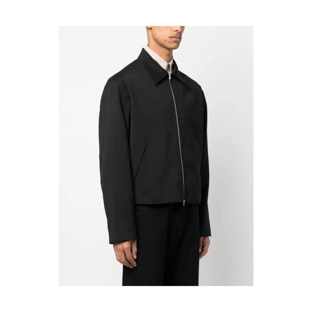 Our Legacy Zwarte Wol Rits Jas Black Heren