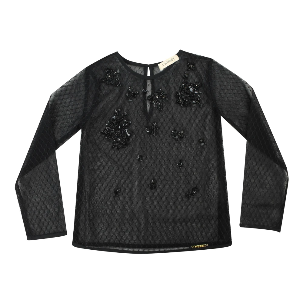 Twinset Girls Black Shirts - Kids Blouses - 8 Y - Kids
