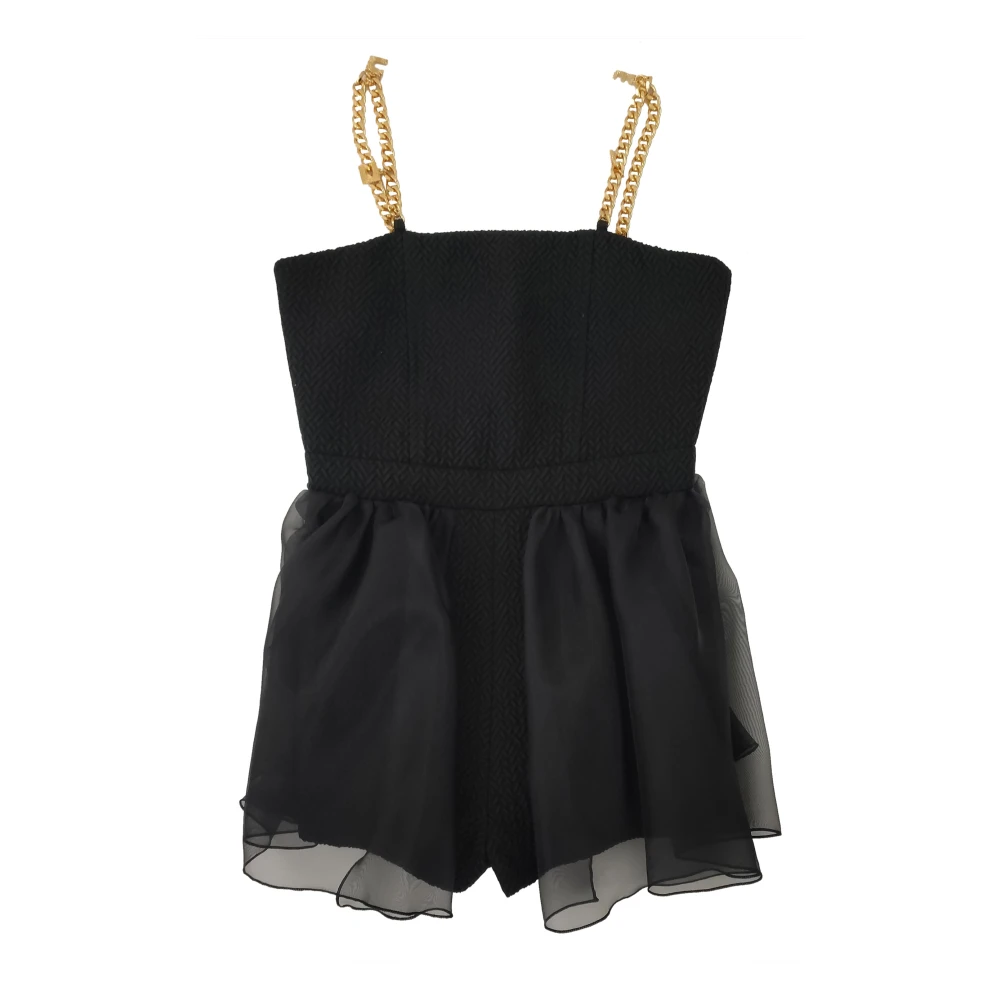 Elisabetta Franchi Girls Black Tuta Intera - Dresses - 14 Y - Kids