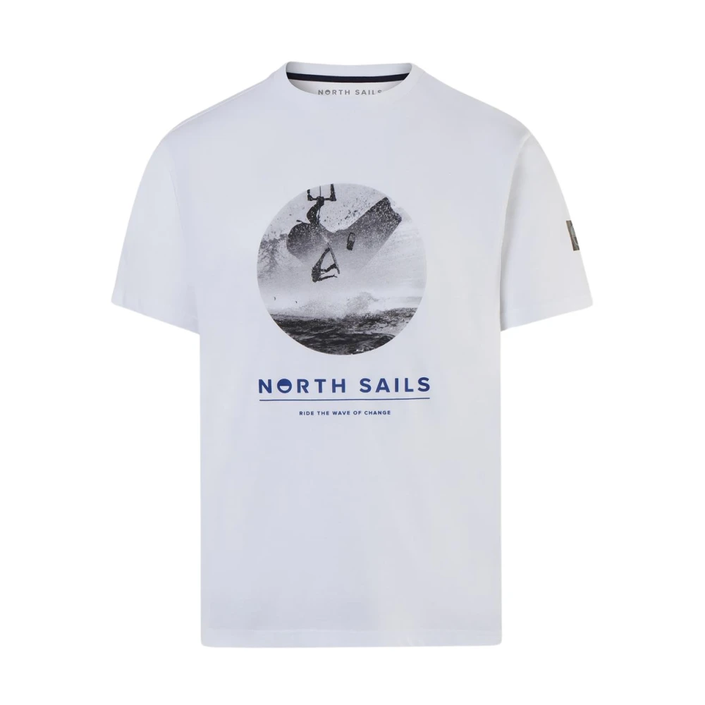 North Sails Kitesurf Print T-shirt White Heren