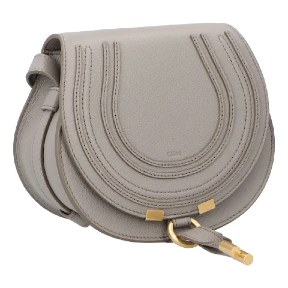 Chloé Leather handbags Gray Dames