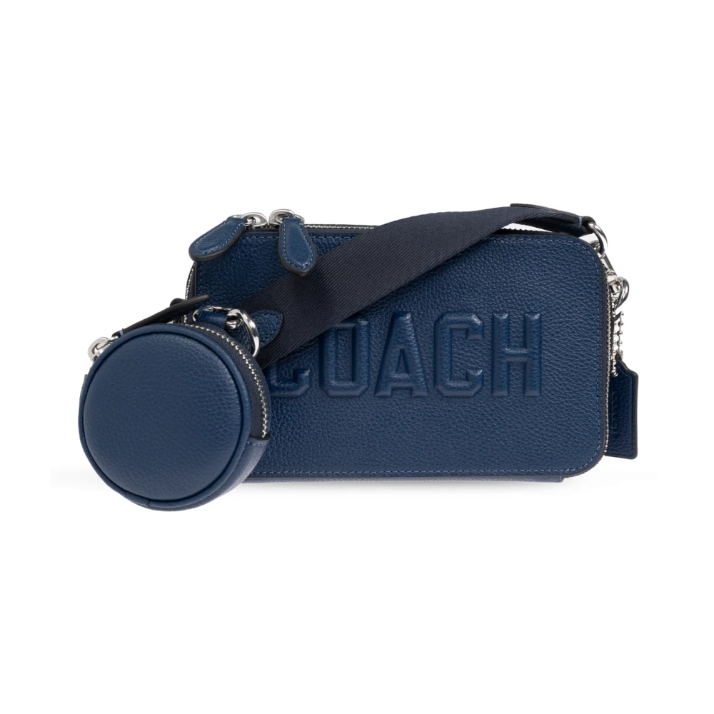 Coach Schoudertas Charter Slim Blue Heren
