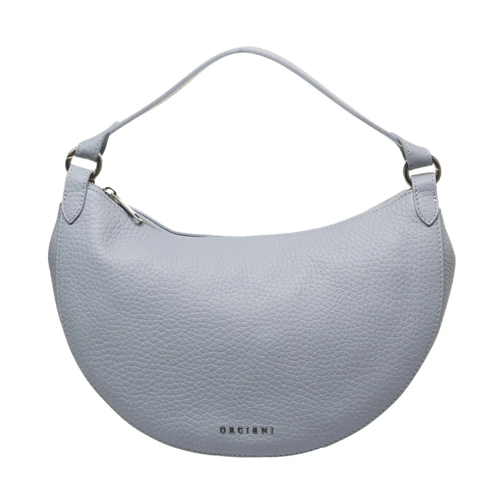 Orciani Women's Blue Shoulder Bags, One Size, Leather Shoulder Bag Chic Design