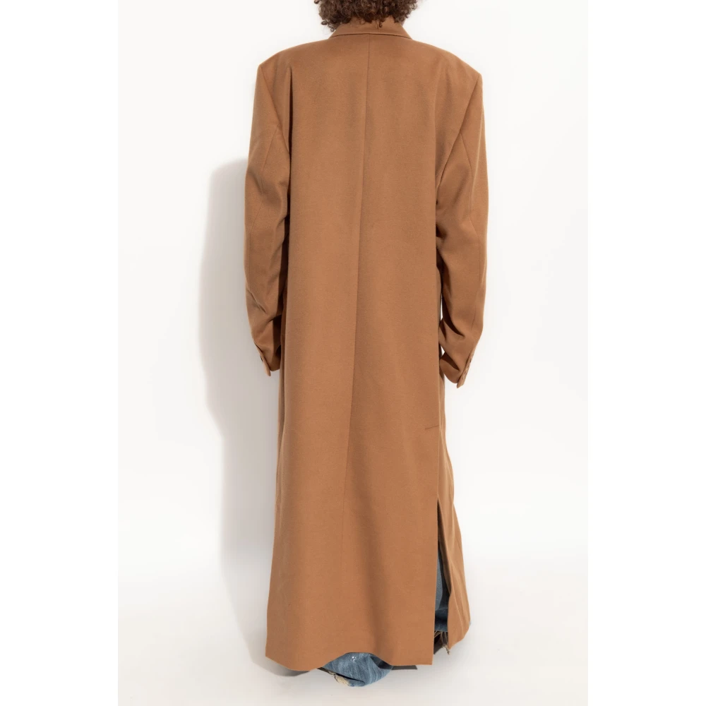 Vetements Wollen jas Beige Dames