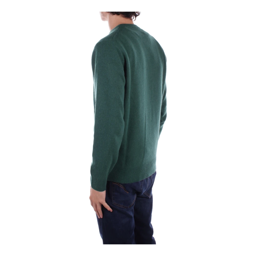 Saint Barth Groene Logo Trui Kasjmier Mix Green Heren