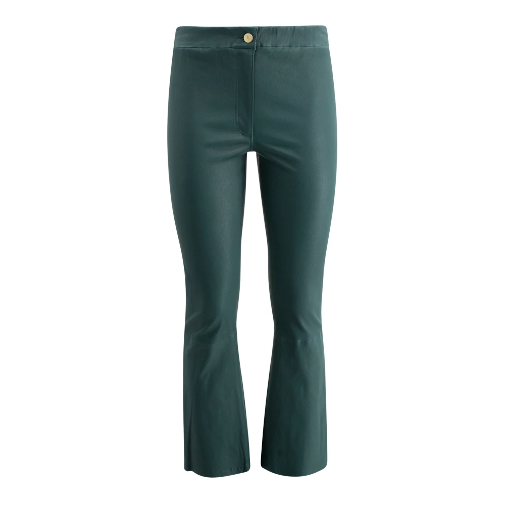 Arma Groene Leren Broek Green Dames