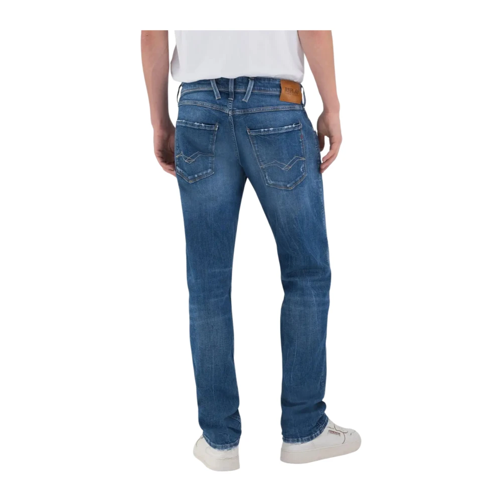 Replay Blauwe Denim Jeans Blue Heren