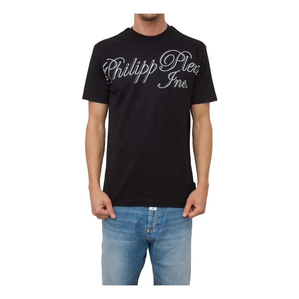Philipp Plein Zwarte Ronde Hals T-shirt Black Heren