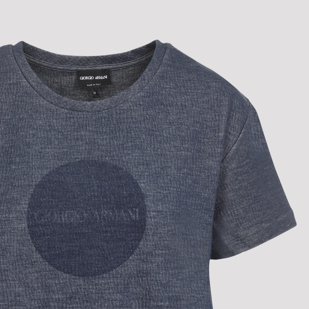 Giorgio Armani Blauwe T-shirts & Polo's voor Vrouwen Blue Dames