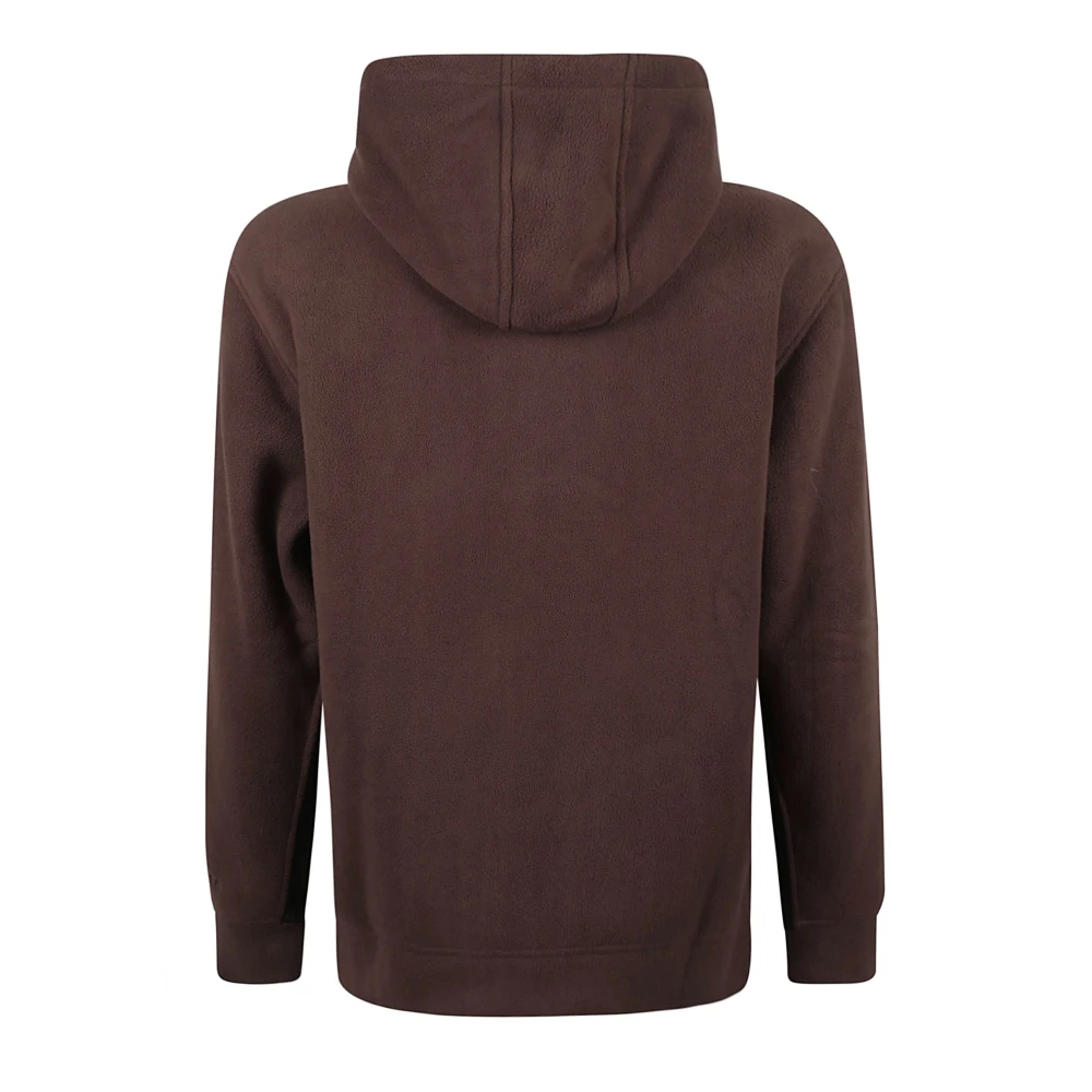 C.P. Company Bruine Hoodie Polar Fleece Brown Heren