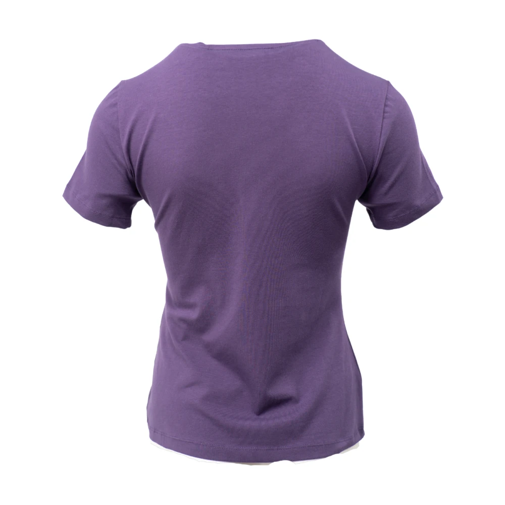 Just Cavalli T-Shirt Magliette Stijlvol Ontwerp Purple Dames