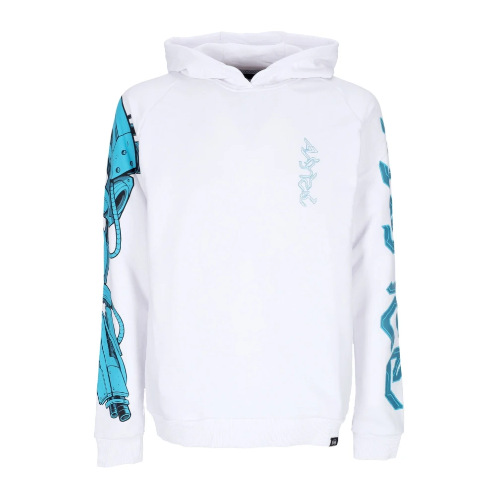 Dolly Noire Men's White Hoodies,, Ninja Rabbit Lightweight Hoodie Extra Large