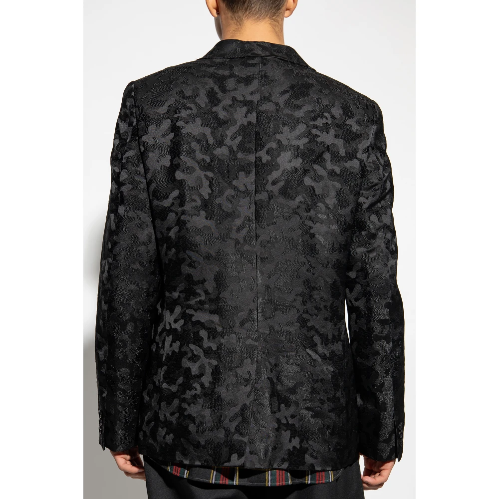 Comme des Garçons Gestreepte blazer Black Heren