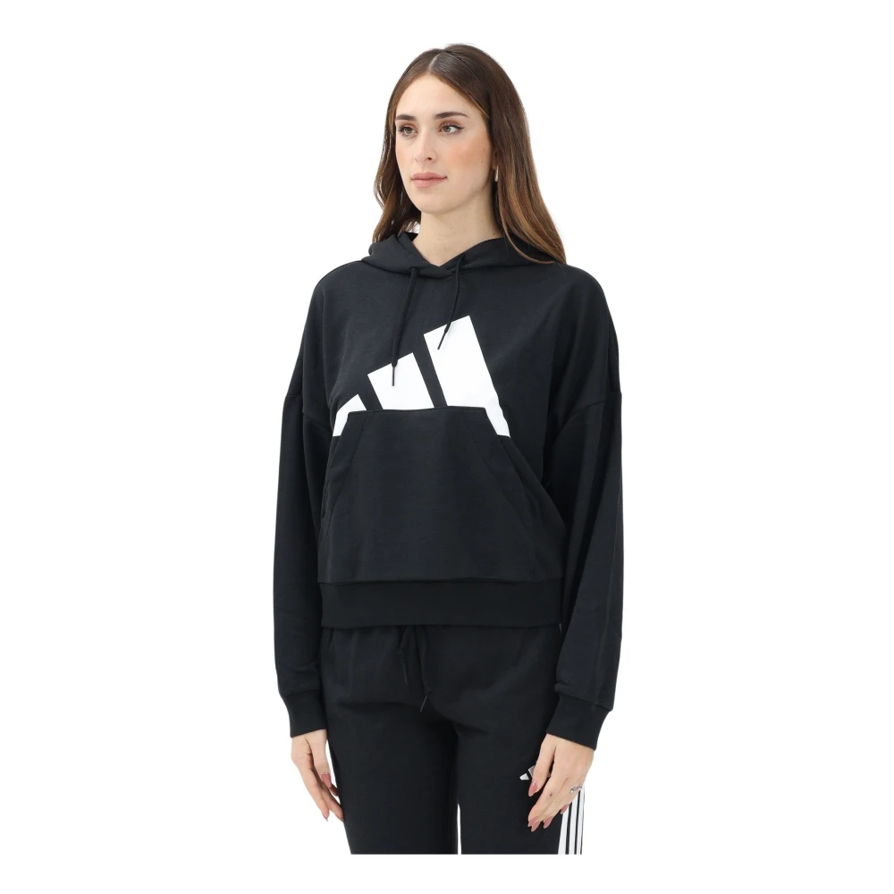 Adidas Zwarte hoodie Essentials Big Logo Black Dames