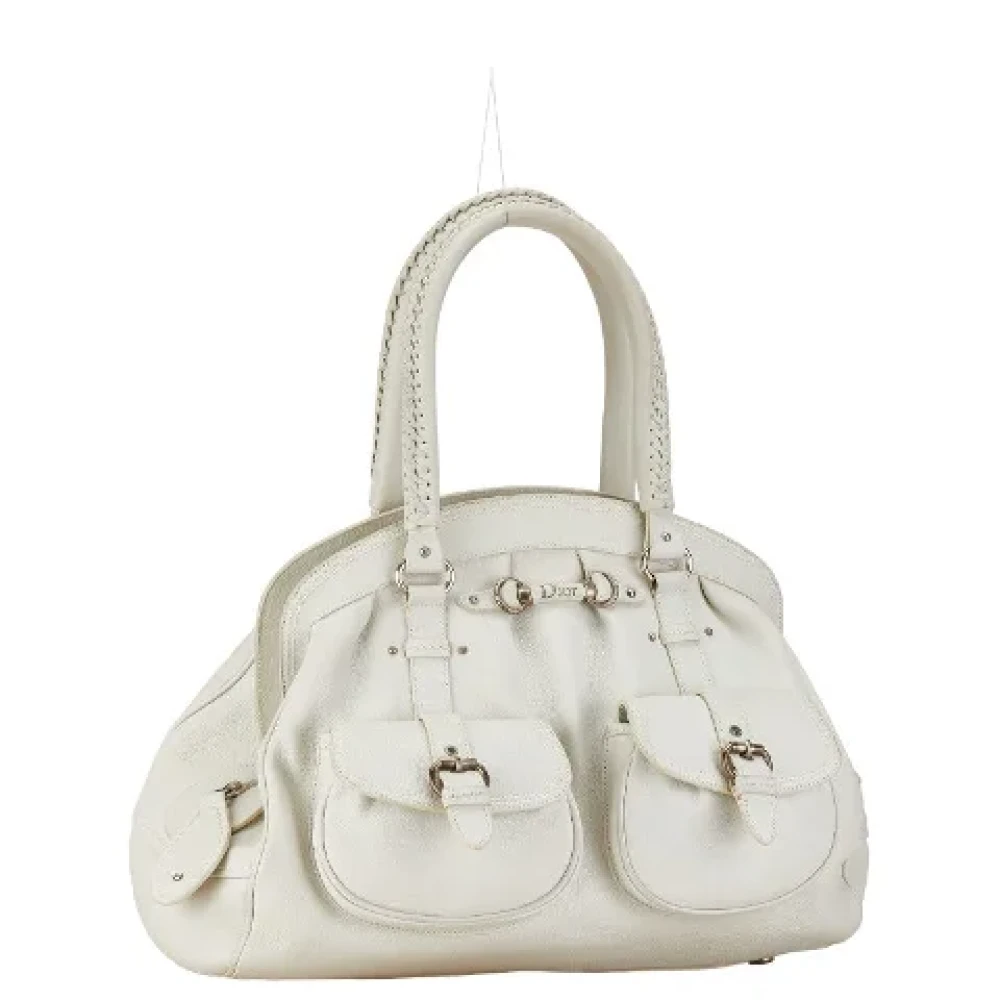 Dior Vintage Pre-owned Leather dior-bags White Dames