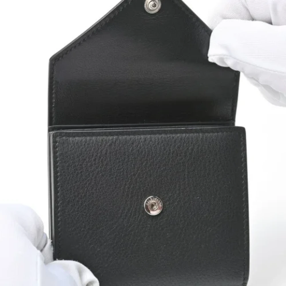 Balenciaga Vintage Pre-owned Leather wallets Black Unisex
