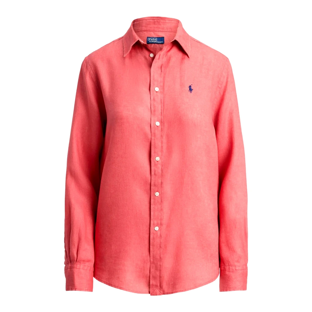 Ralph Lauren Donna Rosso Camicette Xs, New,