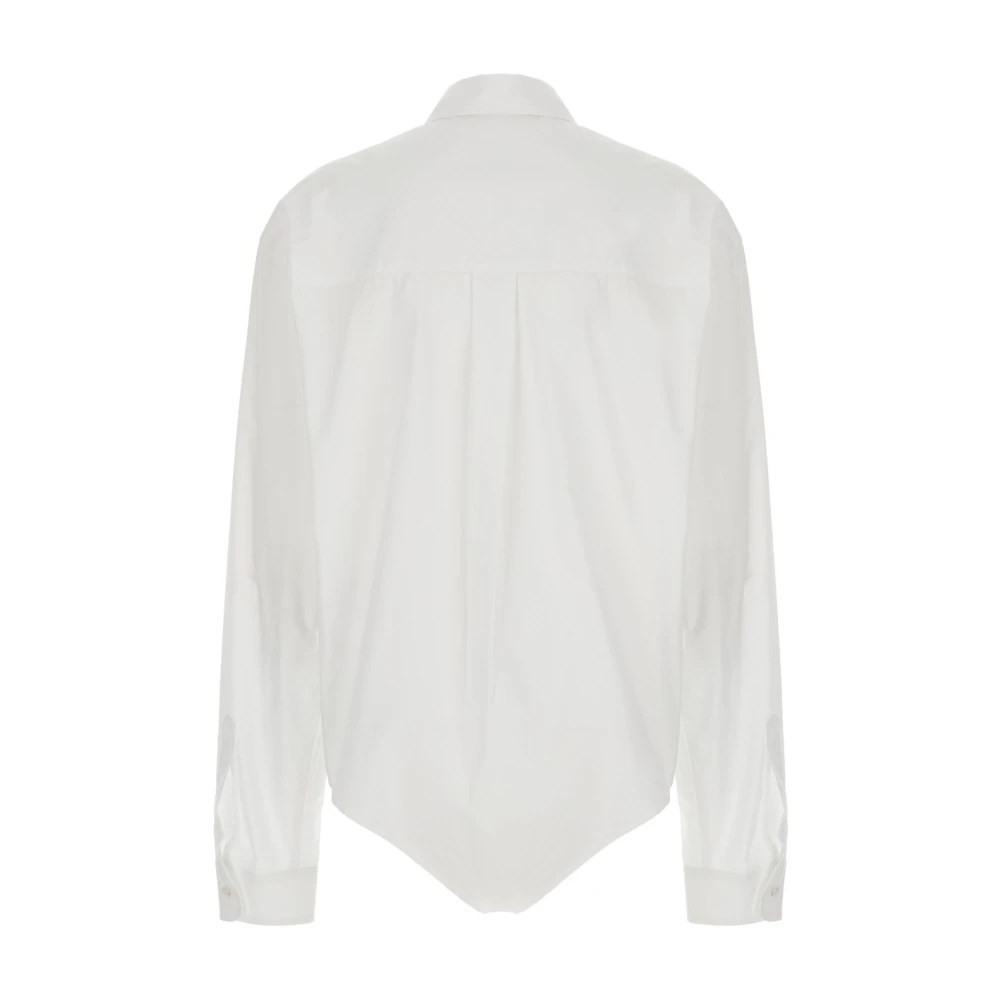 Coperni Witte Poplin Overhemd White Dames