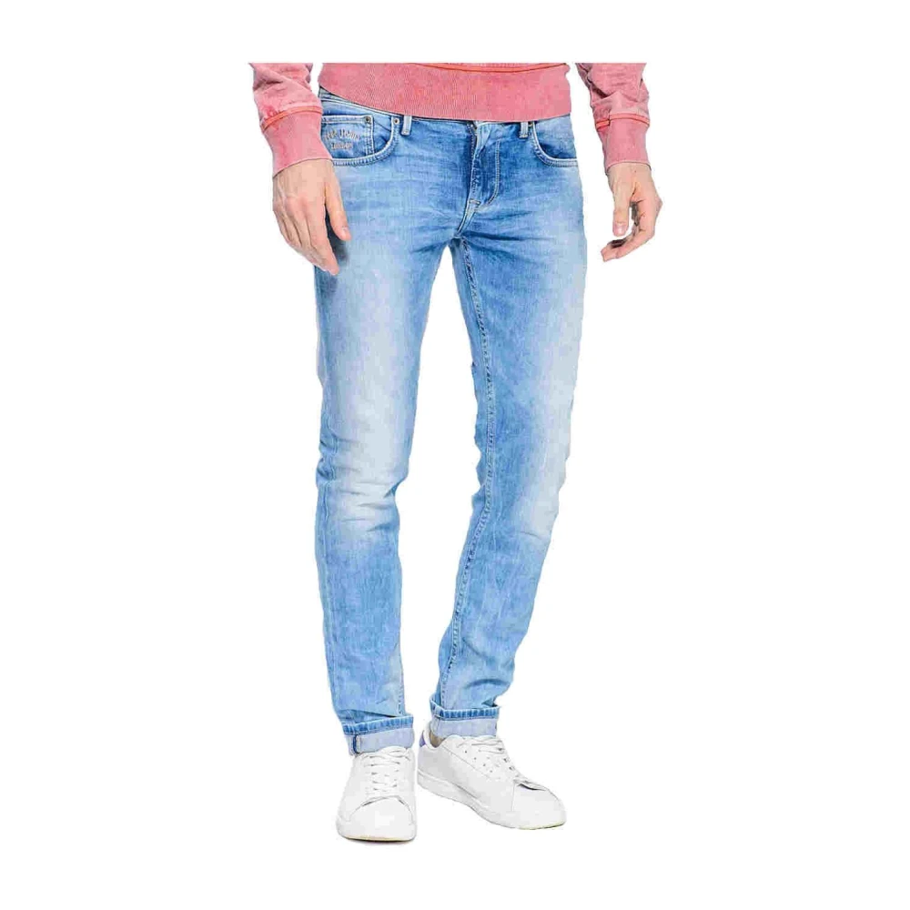 Pepe Jeans Men's Blue Slim Fit Jeans, W38 L34, Finsbury I314 Trousers