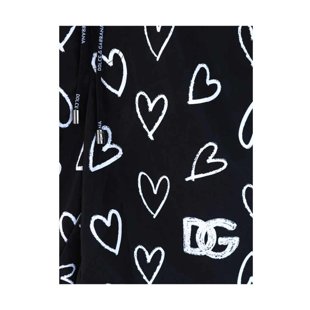 Dolce & Gabbana Zwarte Polyester Zwemkleding Black Heren