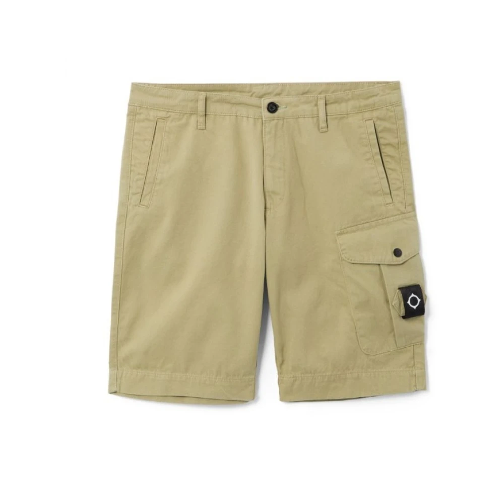 Ma.strum Cargo Shorts met Snap Fastening Zakken Green Heren