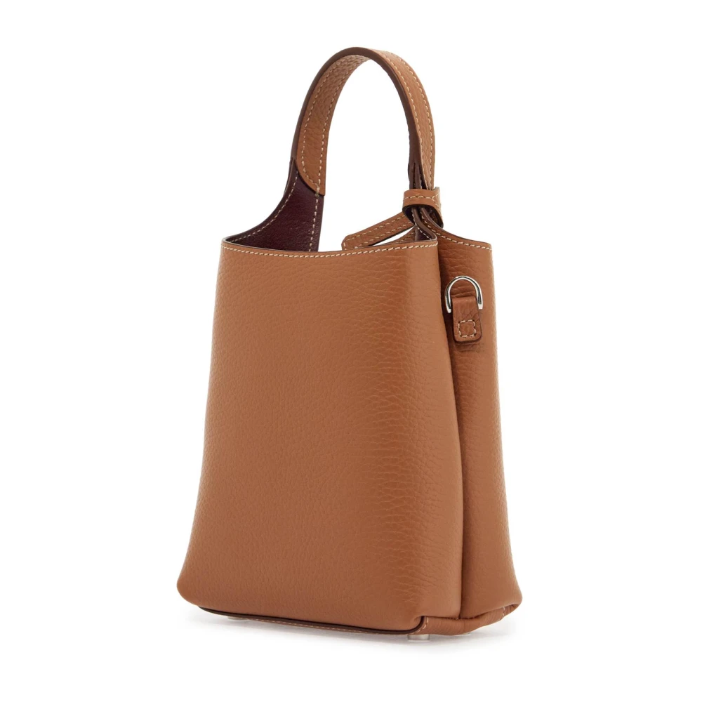 TOD'S Stijlvolle Leren Handtas Brown Dames