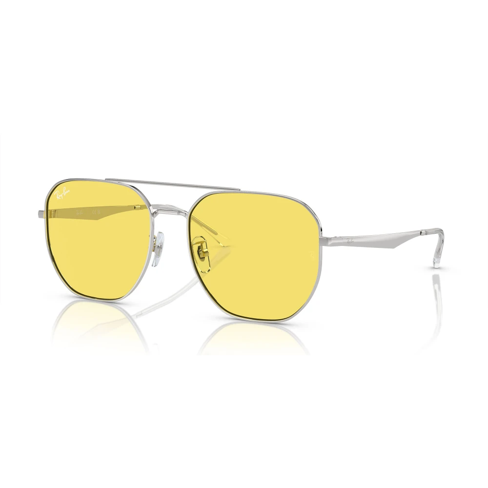 Ray-Ban , Sunglasses, Unisex, Yellow, 59 Mm, Silver/Yellow Sunglasses Rb 3724D Style