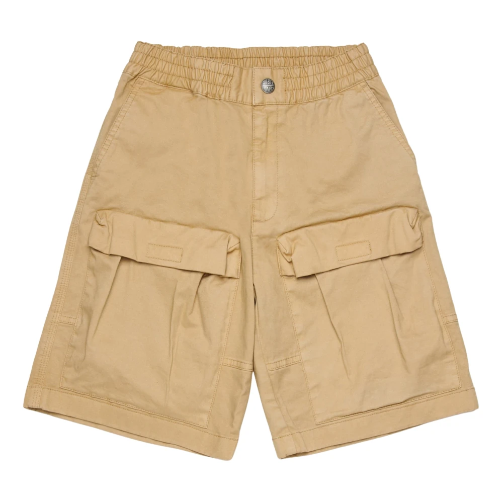 Diesel Desi Pocket Shorts - Male - Shorts - Beige - 10 Y - Kids