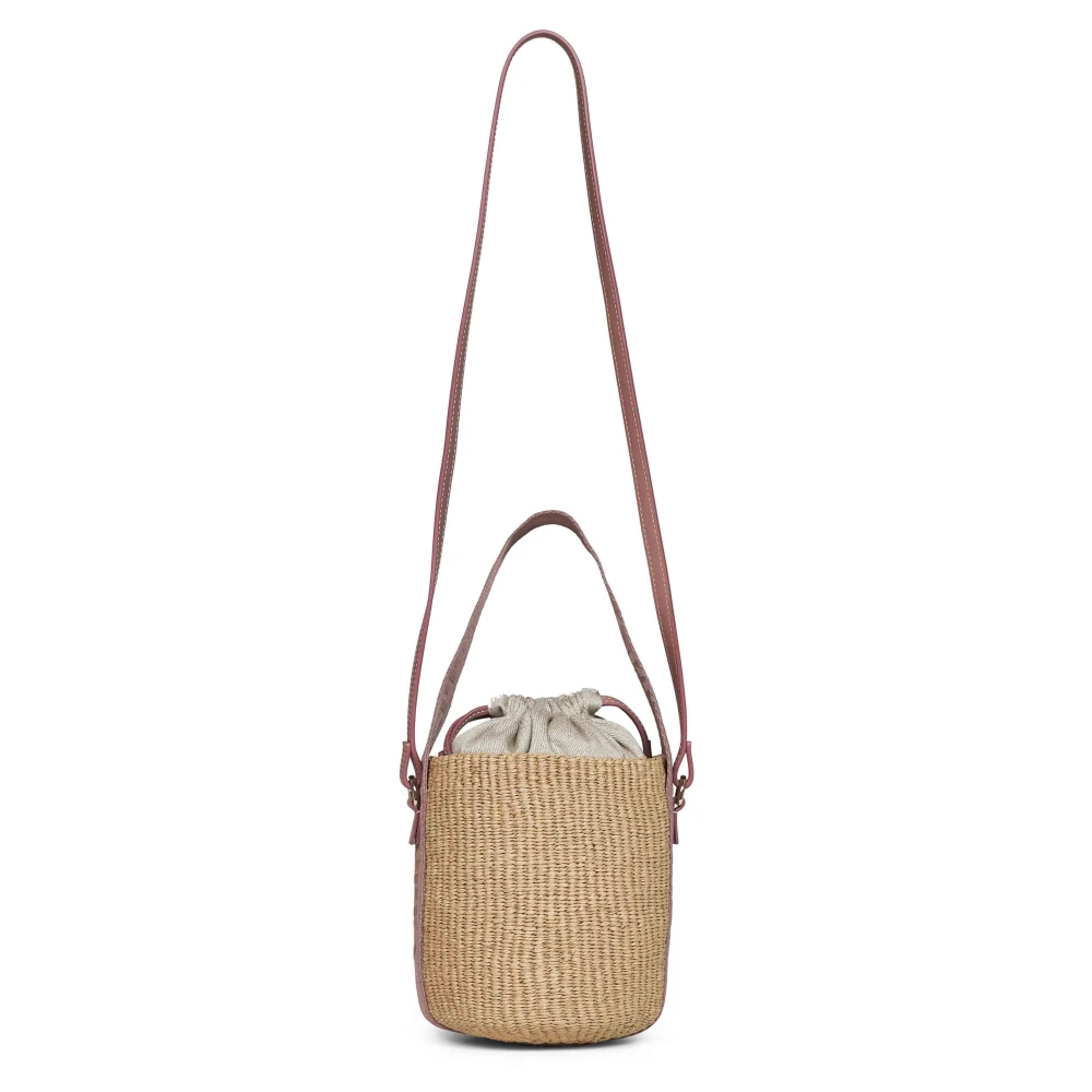 Chloé Women's Beige Bucket Bags, One Size, Small Woody Basket Bag