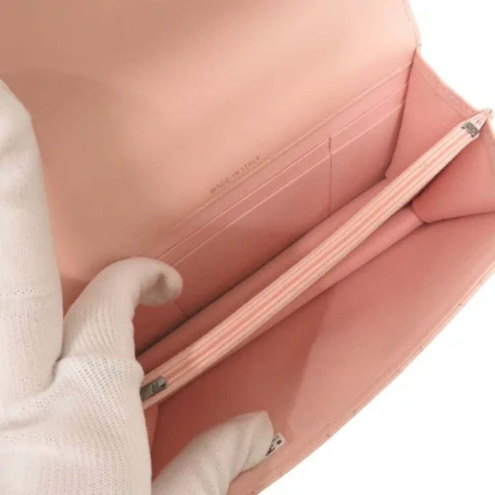 Chanel Vintage Pre-owned Leather handbags Pink Dames