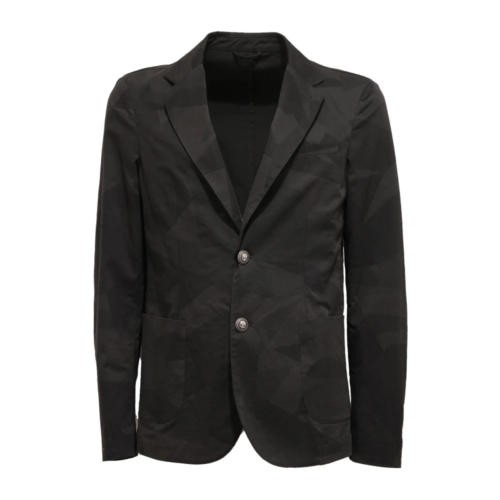 Hydrogen Green Blazers, Male, S, Camouflage Stretch Jacket Made In Italy
