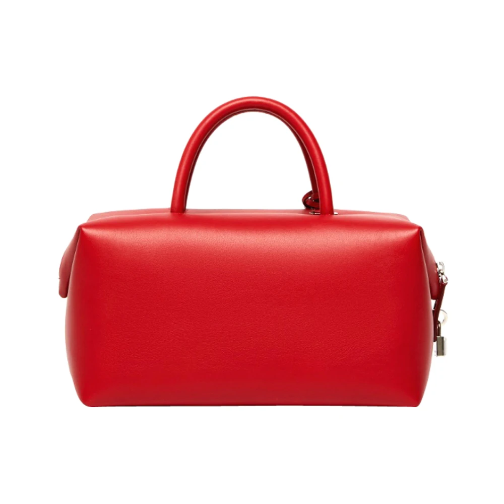 Max Mara Rode Leren Handtas Red Dames