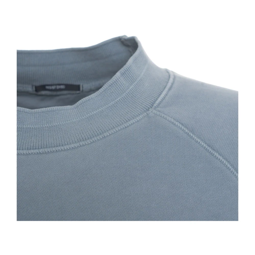 C.P. Company Blauwe Geborduurde Logo Sweatshirt Aw24 Blue Heren