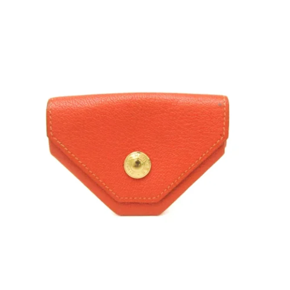 Hermès Vintage Pre-owned Leather wallets Orange Dames