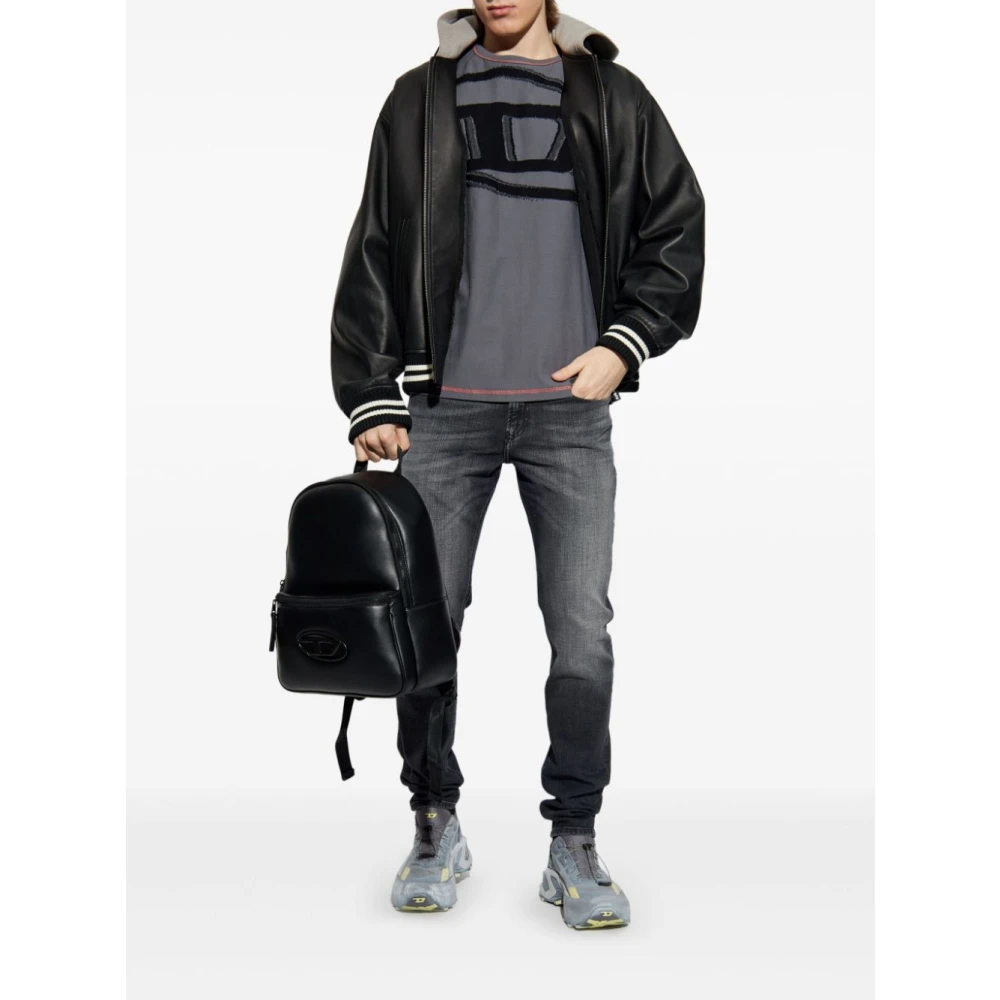 Diesel Heren T-Shirts & Polos in Grigio Gray Heren