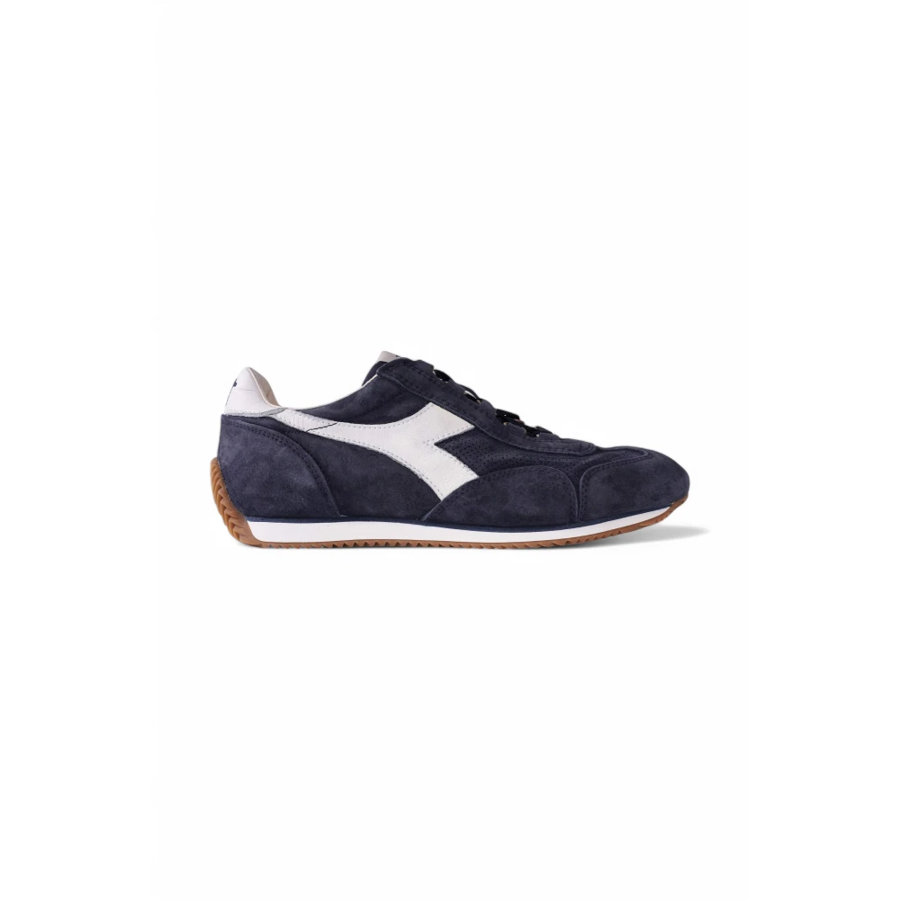 Diadora Vintage Style Suede Sneakers Heren Schoenen Blauw
