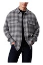 grey-checked-classic-collar-shirt