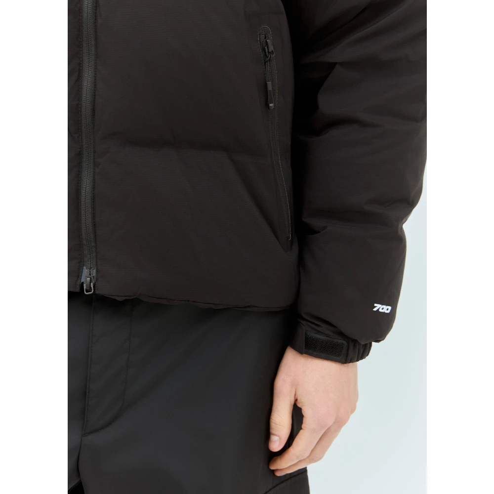 The North Face Geborduurde Nuptse Donsjas Black Heren