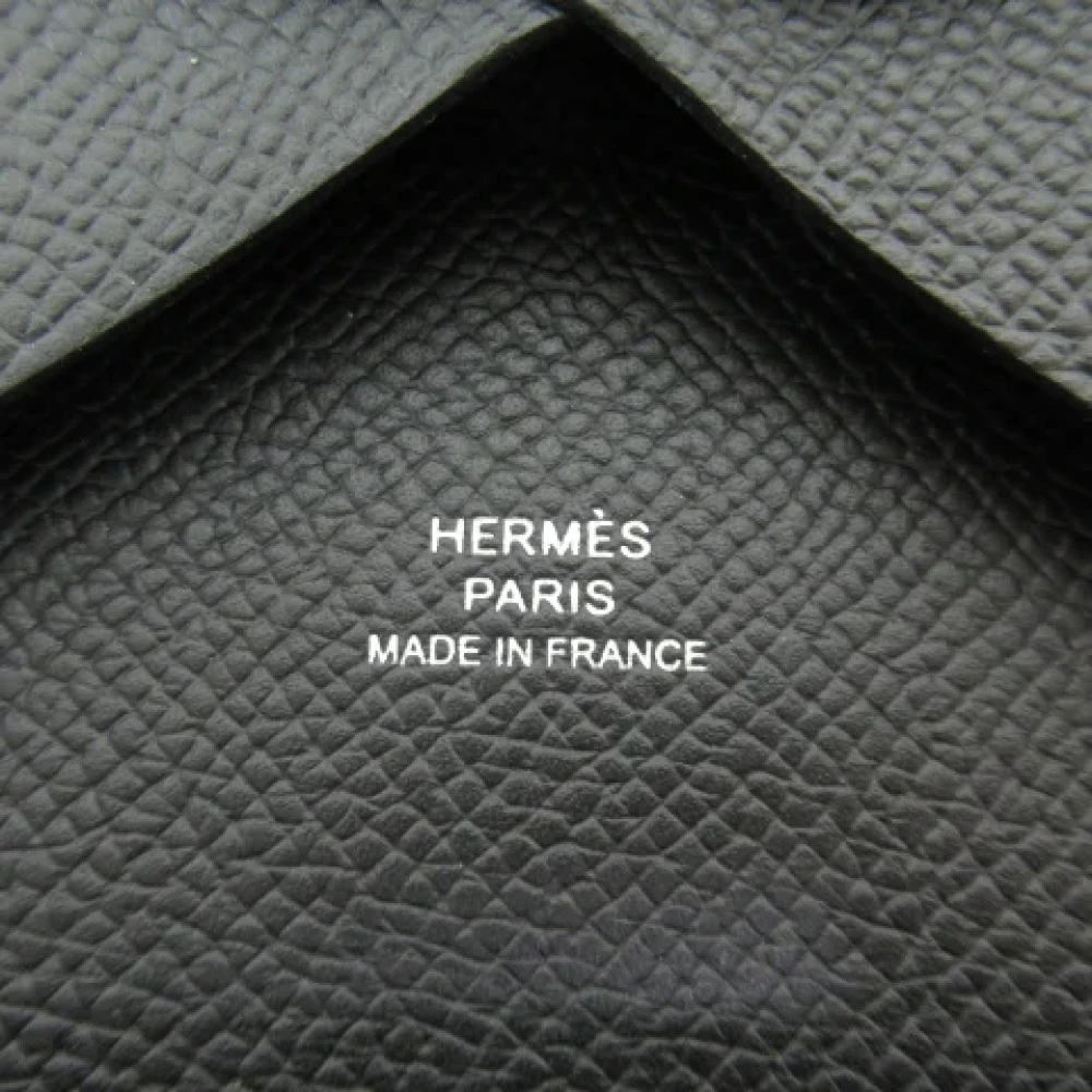 Hermès Vintage Pre-owned Leather wallets Black Dames