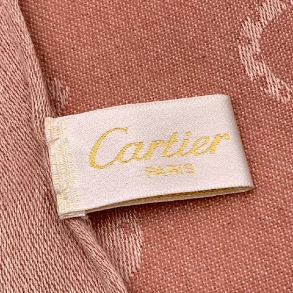 Cartier Vintage Pre-owned Cashmere scarves Pink Dames