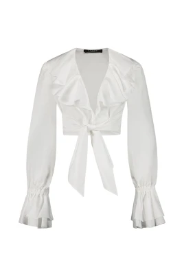Ruffled Poplin Shirt