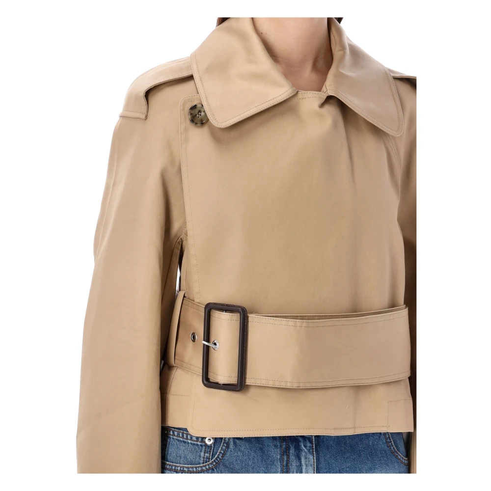 JW Anderson Wrap Front Corp Trench Beige Dames