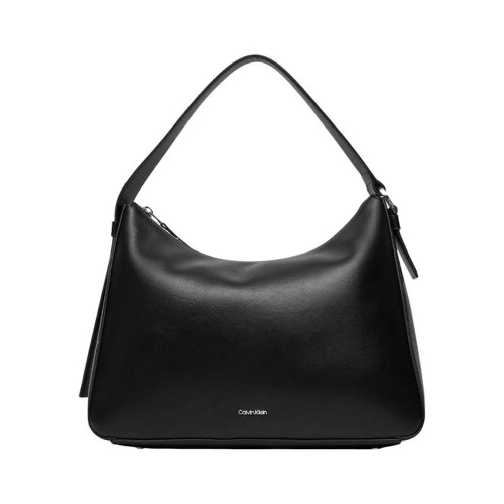 Calvin Klein Zwarte Middelgrote Handtas Dames Collectie Black Dames