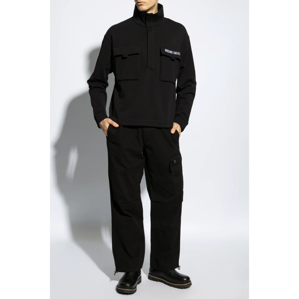 Moschino Broek met rechte pijpen Black Heren