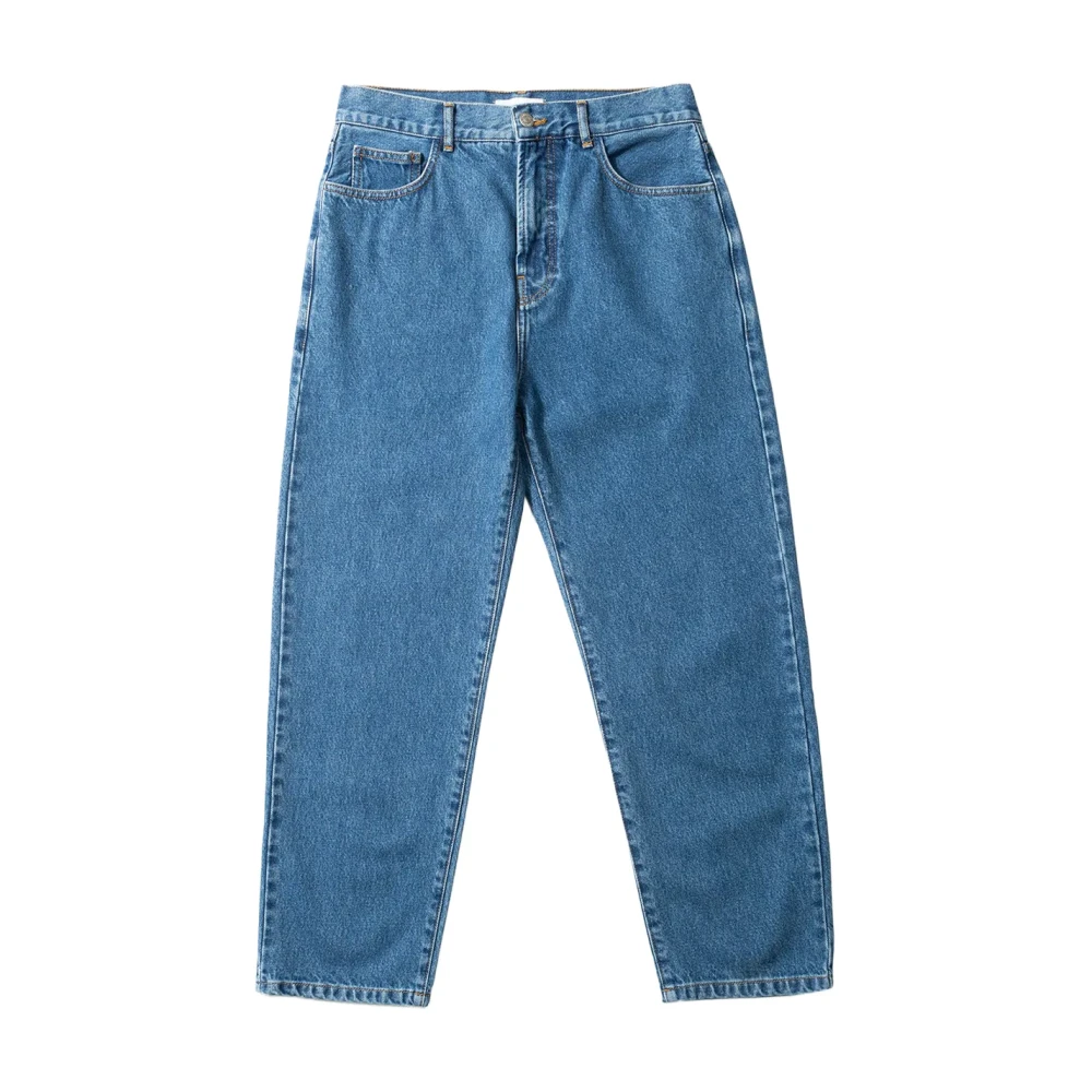 Edmmond Studios Men's Blue Avail Trousers - Loose Fit Jeans - S - Jeans