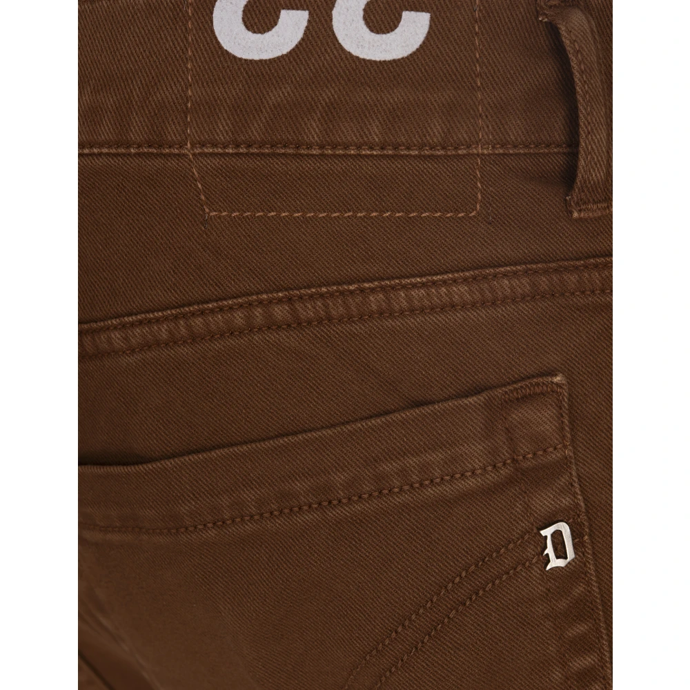 Dondup Bruine Skinny Fit Five-Pocket Broek Brown Heren