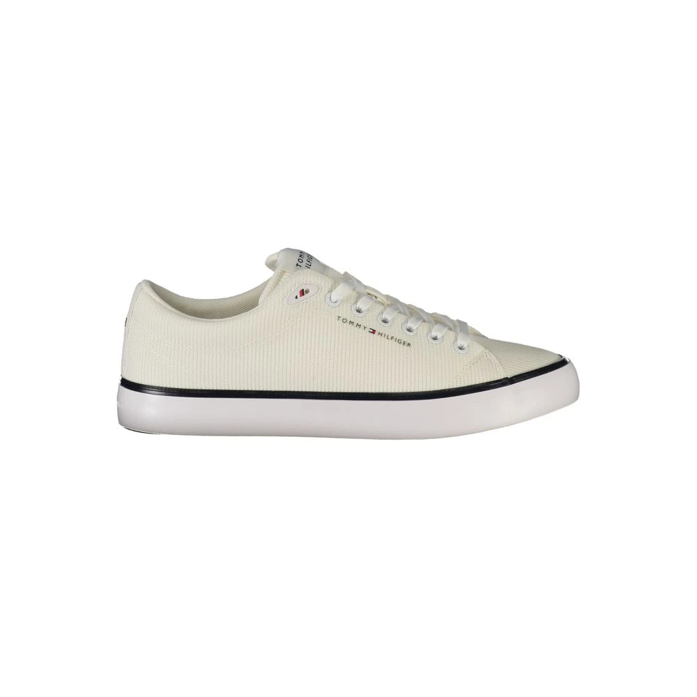 Tommy Hilfiger White Men Sneaker Stylish Comfortable - Male - Sneakers - White - 11 Uk - Shoes
