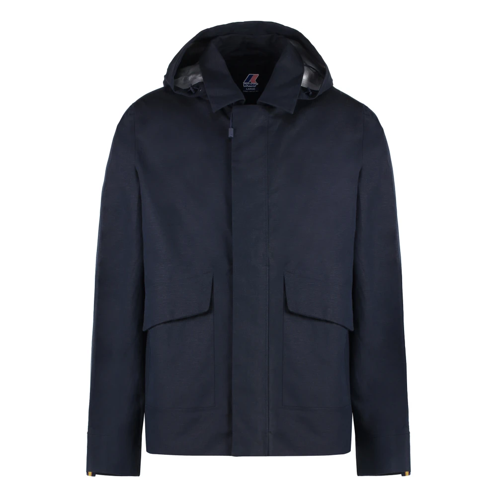 K-Way Uomo Blu Kaya Linen Blend Jacket