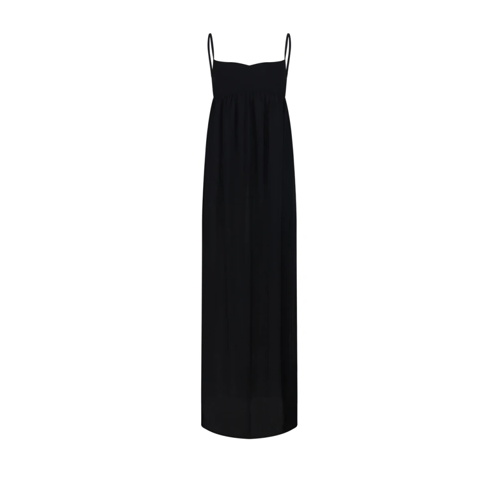 Jacquemus Zwarte Peplum Jurk Black Dames