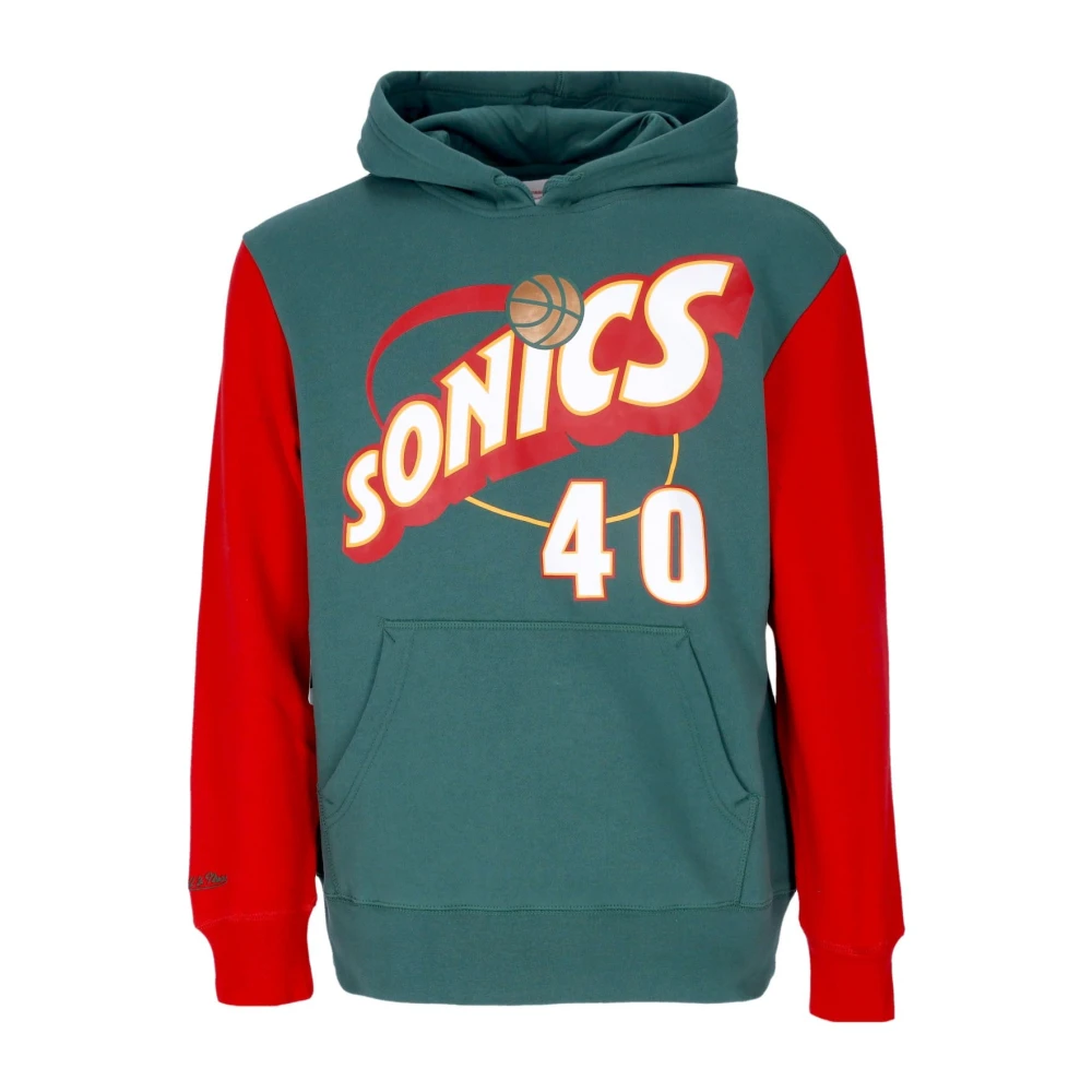 Mitchell & Ness Seattle Supersonics Hoodie 1996 Shawn Kemp Blue Heren